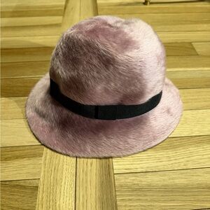 Elegant Pink Faux Fur Women's Hat